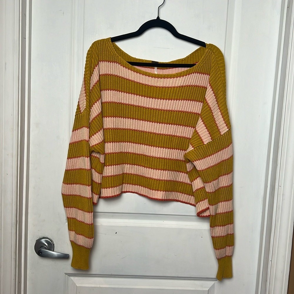 Free People Cropped Top Sweater